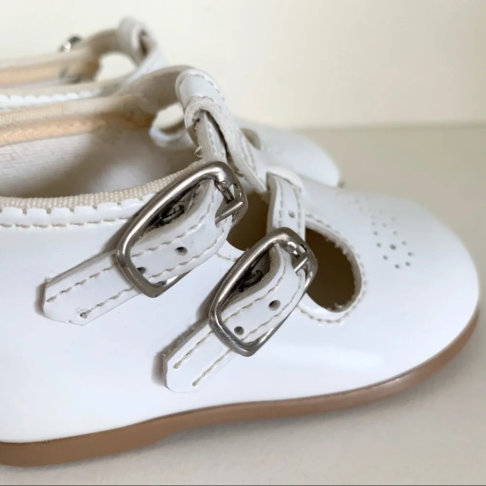 90s Vintage Patent baby shoes